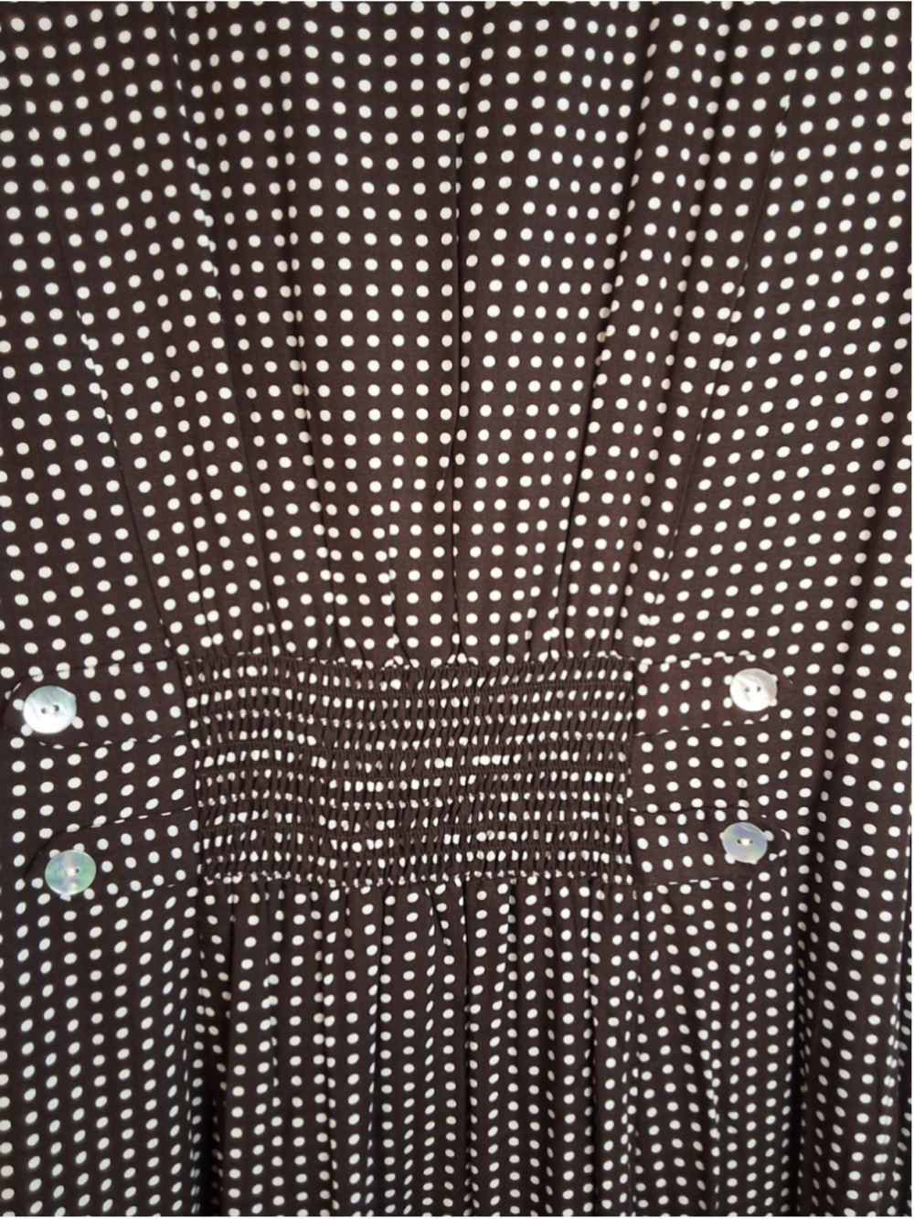 MSK Plus 18W Petite Brown White Polka Dot Midi Dress NWT - Picture 6 of 7